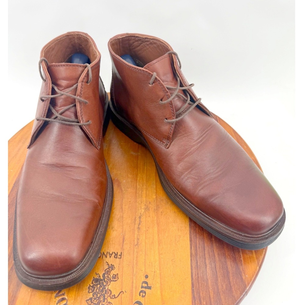 Johnston & Murphy XC4 Chukka Boots Mens 8.5 Brown Leather Y2K Preppy Heritage